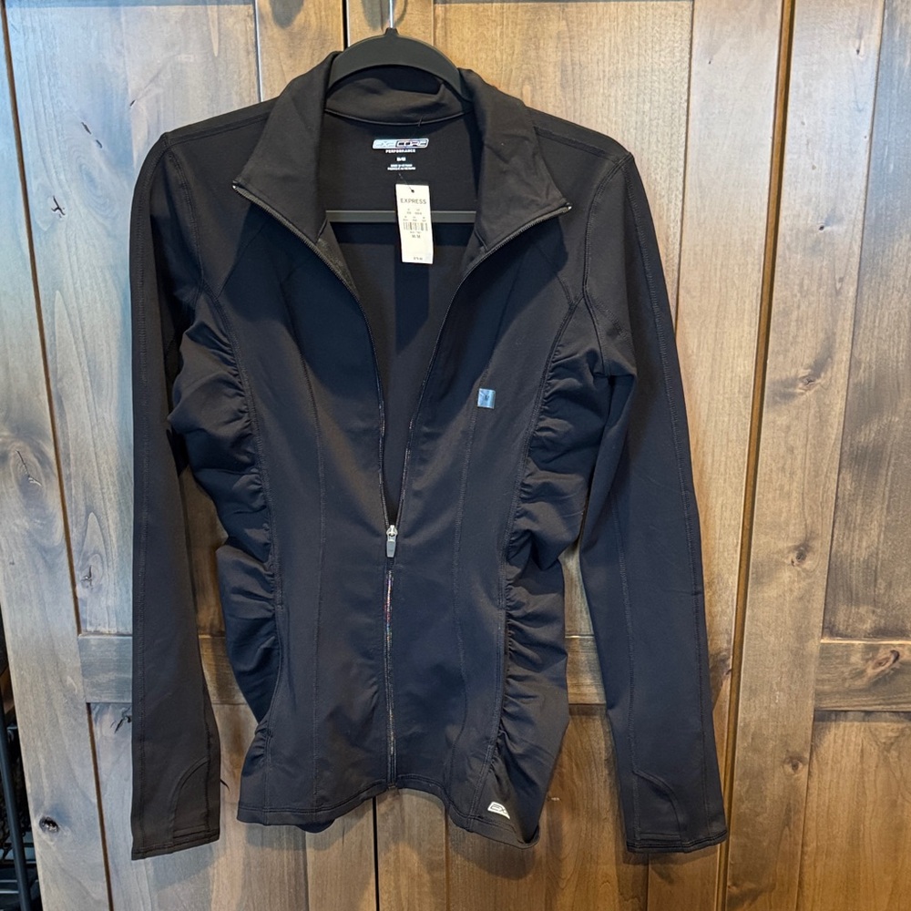 Reef Women's Black Lightweight Zip-Up Jacket